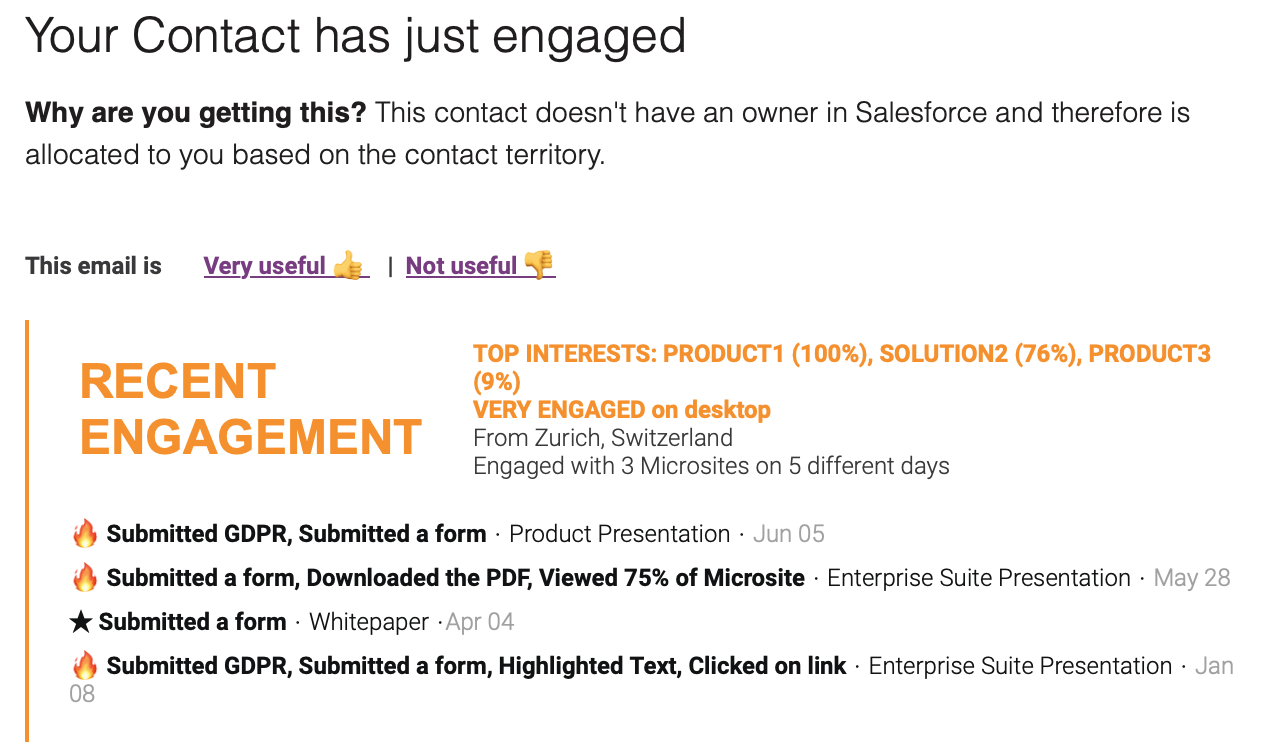 Real-time Individual Engagement Tracking interface screenshot